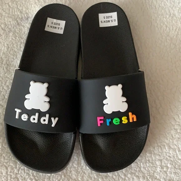 Teddy Fresh Shoes Teddy Fresh New Slides Sandals Flip Flops